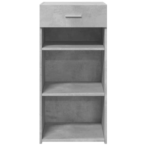 skab 45x34x93 cm konstrueret træ betongrå