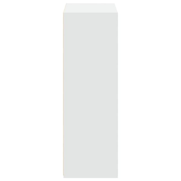 reol 70x41x124 cm konstrueret træ hvid