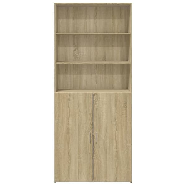 skab 80x42,5x185 cm konstrueret træ sonoma-eg