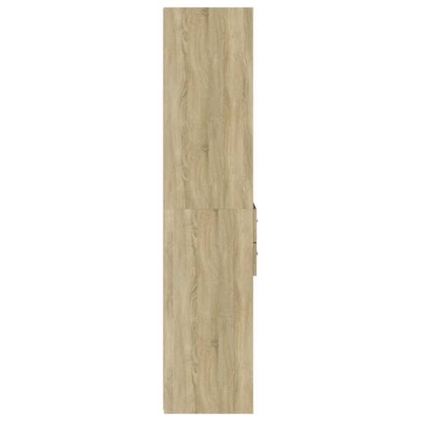 Högskåp sonoma-ek 45x42,5x185 cm konstruerat trä