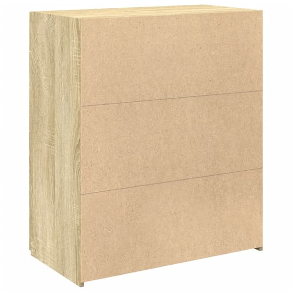 skænk 80x42,5x93 cm konstrueret træ sonoma-eg
