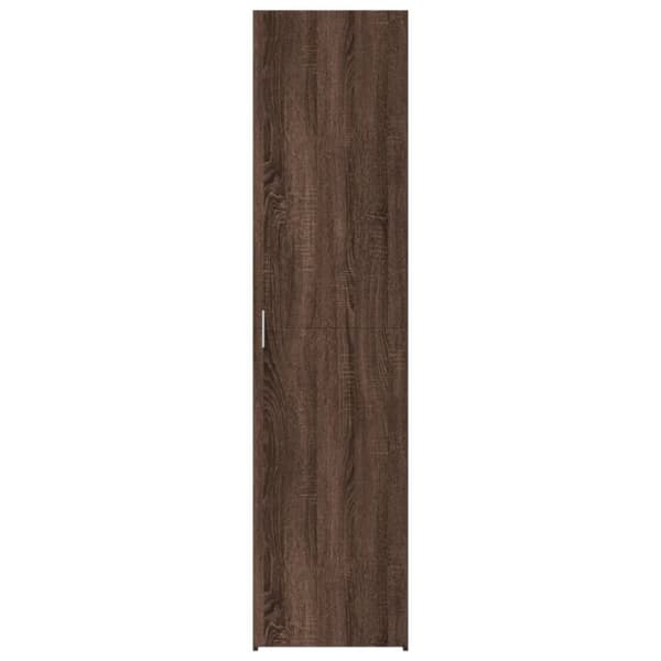 højskab 40x42,5x185 cm konstrueret træ brun egetræsfarve