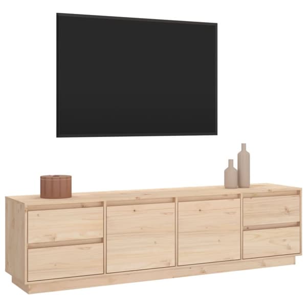 Tv-bänk 176x37x47,5 cm massiv furu