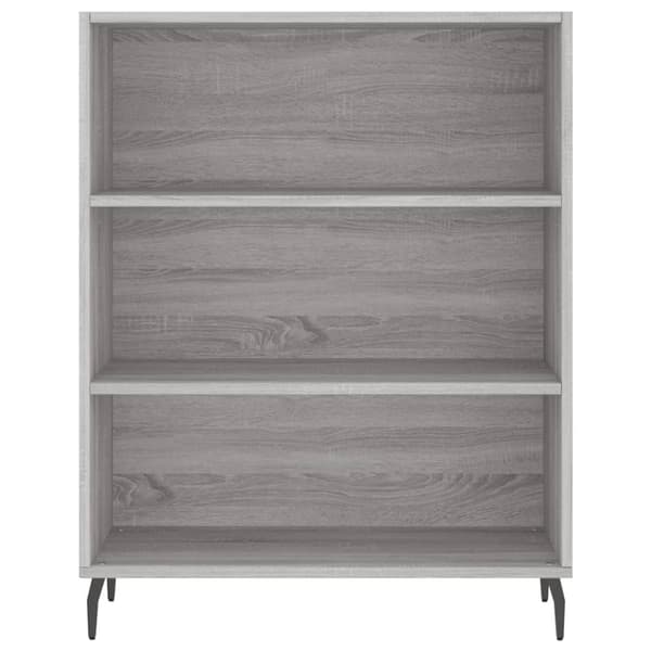 højskab 69,5x34x180 cm konstrueret træ grå sonoma-eg