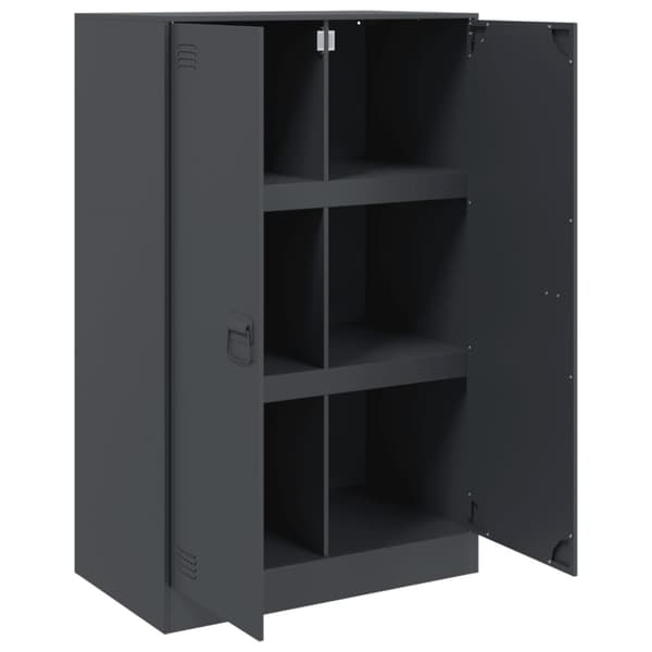skab 67x39x107 cm stål antracitgrå