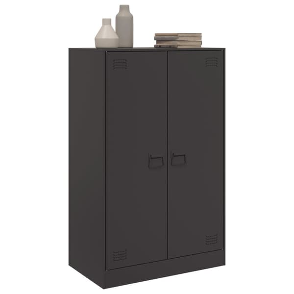 skænk 67x39x107 cm stål sort