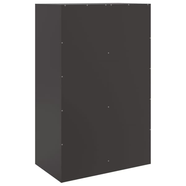 skænk 67x39x107 cm stål sort