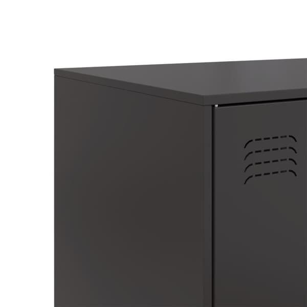 skænk 67x39x107 cm stål sort