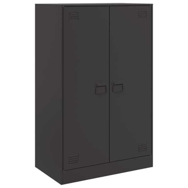 skænk 67x39x107 cm stål sort
