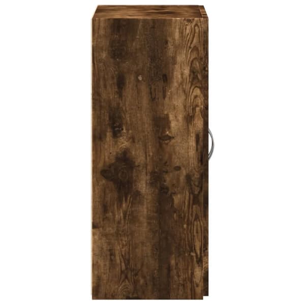 Dokumentskåp rökfärgad ek 60x32x77,5 cm konstruerat trä