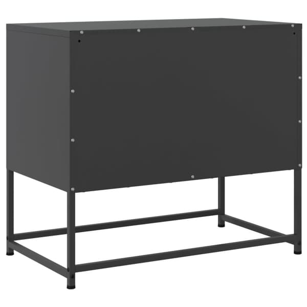 Tv-bänk svart 68,5x39x60,5 cm stål