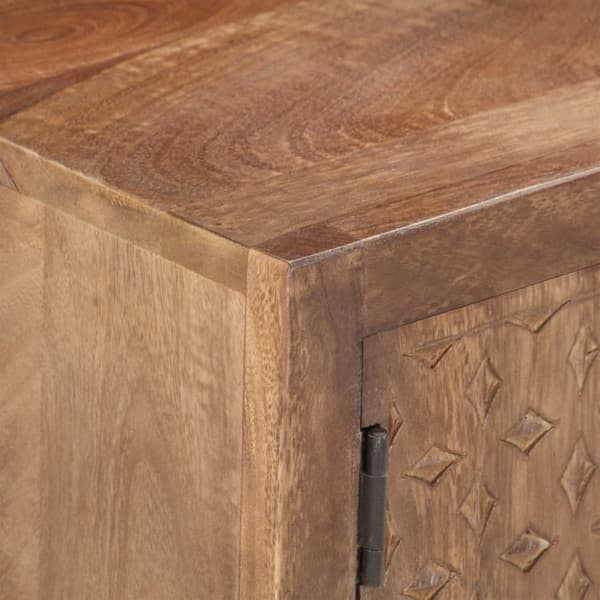 tv-skab 138x30x46 cm massivt mangotræ
