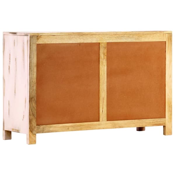 Senkki vaaleanpunainen 110x35x70 cm täysi mangopuu