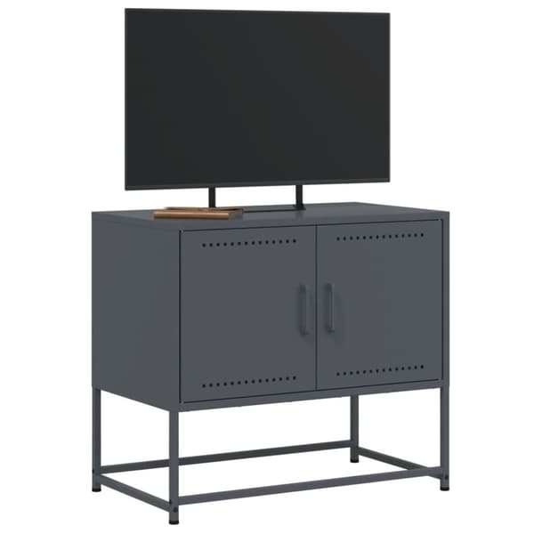 TV-skåp antracit 68,5x39x60,5 cm stål