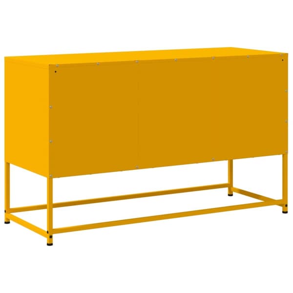 TV-skåp senapsgul 100,5x39x60,5 cm stål