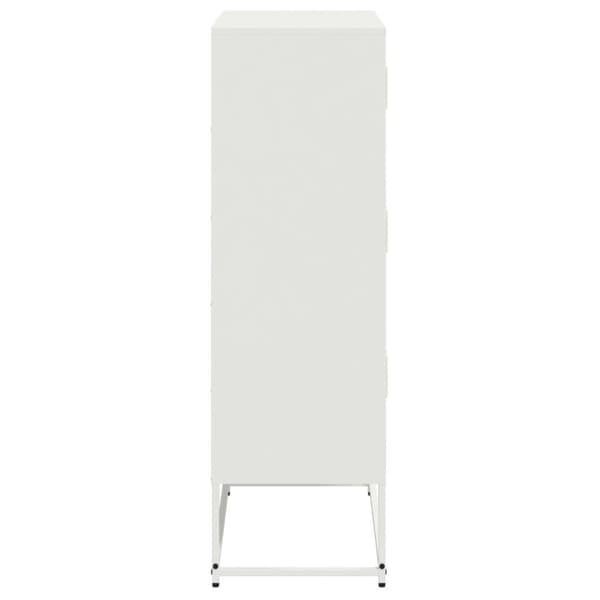 Skänk vit 68,5x38,5x123,5 cm stål