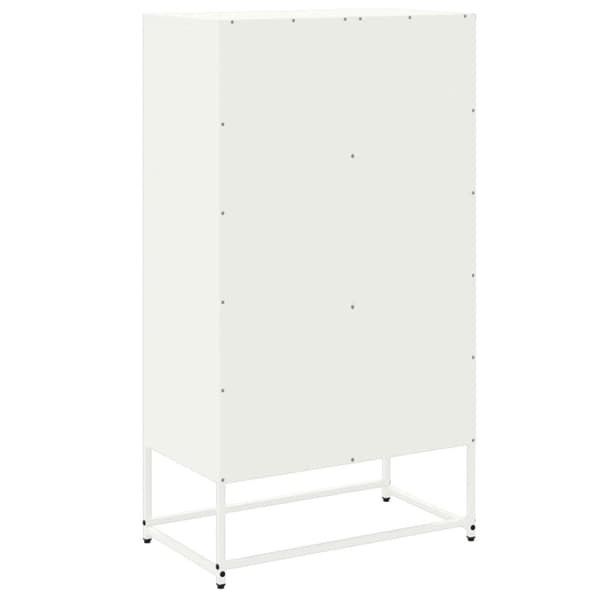 Skänk vit 68,5x38,5x123,5 cm stål