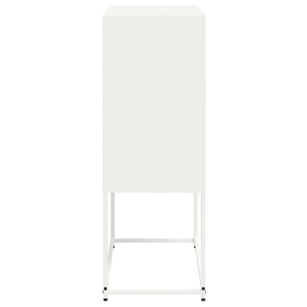 TV-skåp vit 68x39x60,5 cm stål