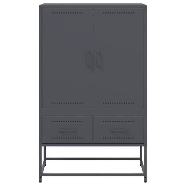 skab 68x39x111,5 cm koldvalset stål antracitgrå