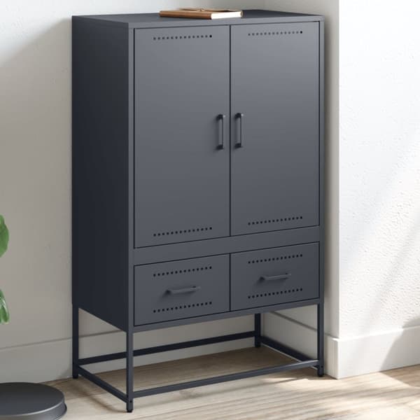 skab 68x39x111,5 cm koldvalset stål antracitgrå