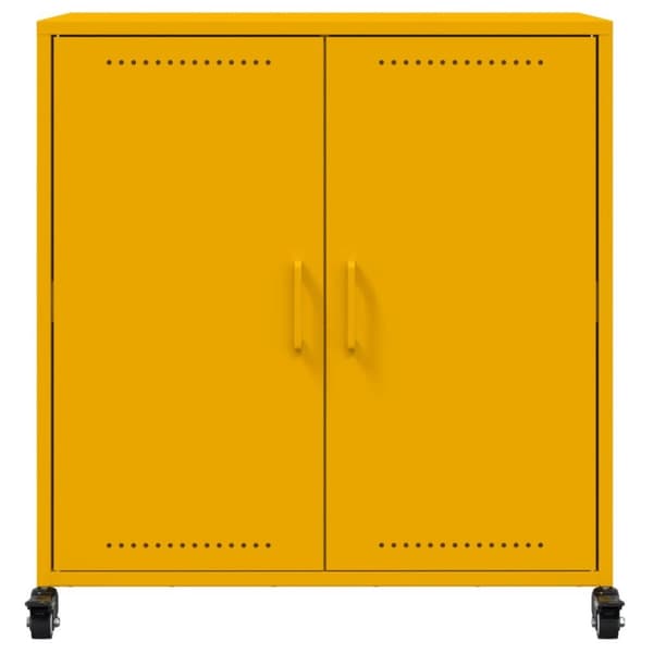 Senkki sinapinkeltainen 68,5x39x72 cm kylmävalssattu teräs