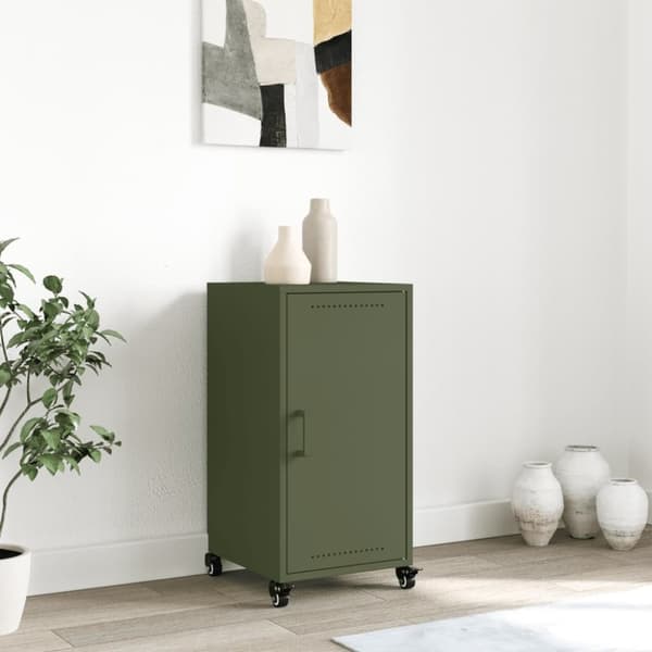 skab 36x39x72 cm koldvalset stål olivengrøn