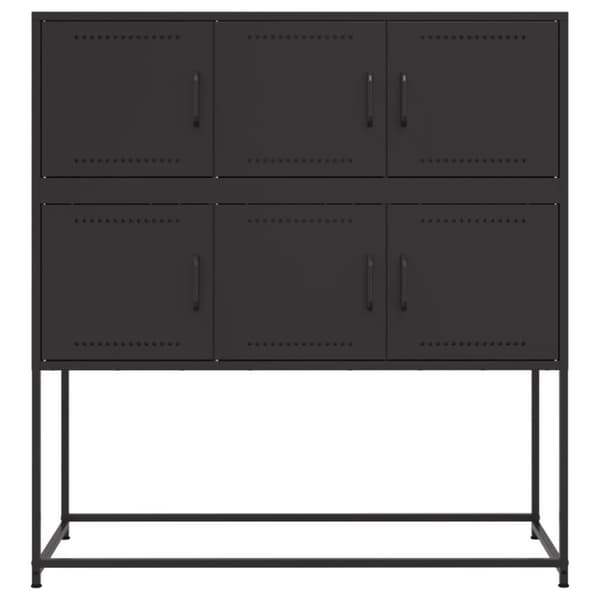 Senkki musta 100,5x39x107 cm kylmävalssattu teräs
