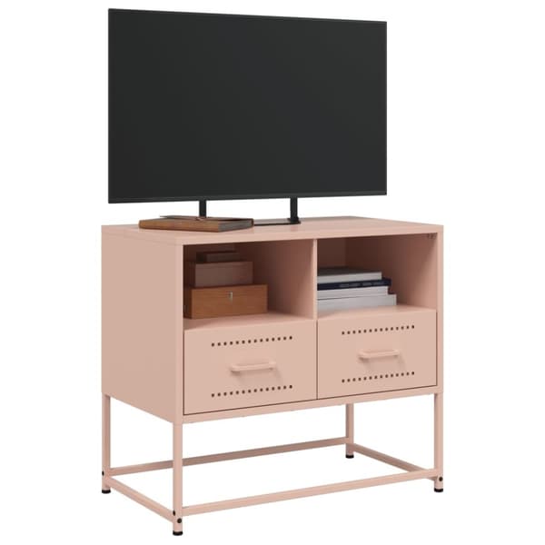 TV-skåp rosa 68x39x60,5 cm stål