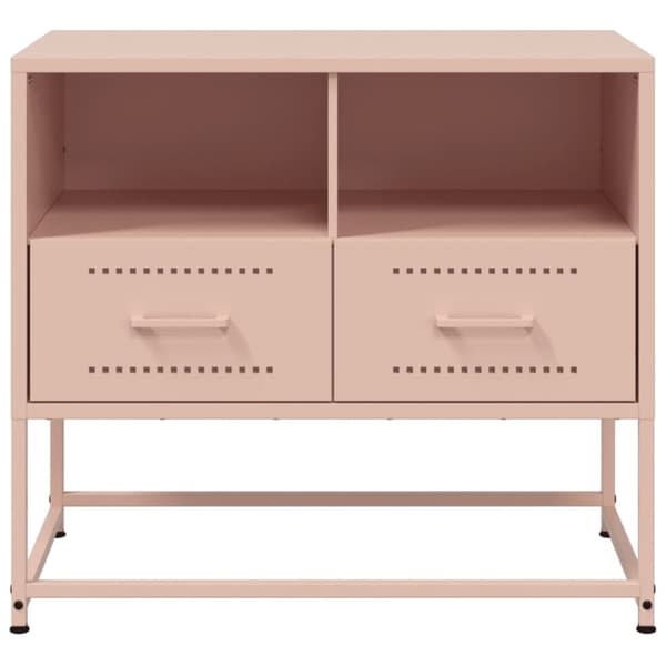 TV-skåp rosa 68x39x60,5 cm stål