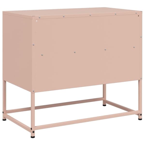 TV-skåp rosa 68x39x60,5 cm stål