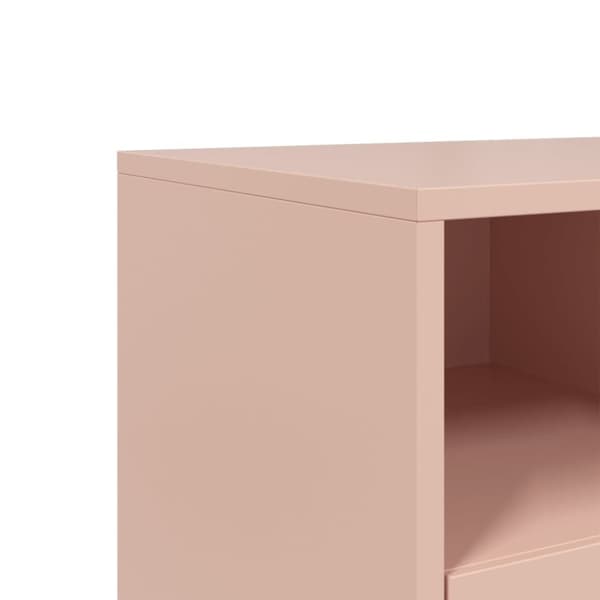 TV-skåp rosa 68x39x60,5 cm stål