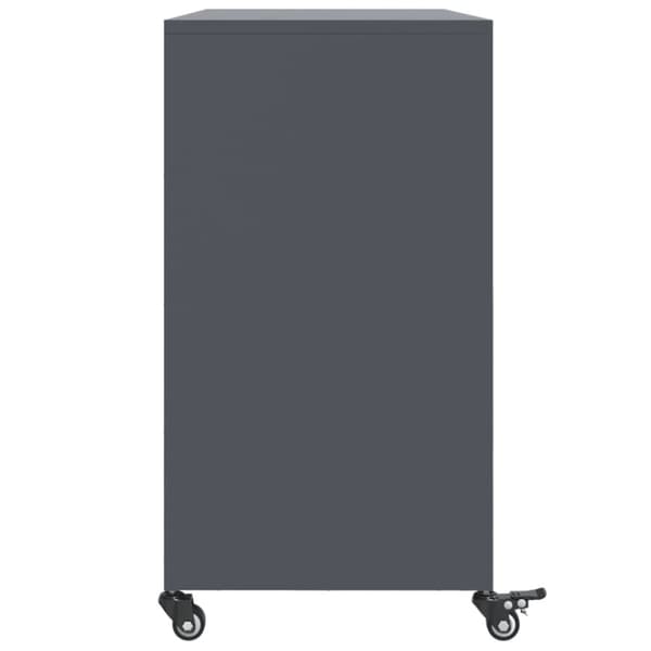 skænk 100,5x39x72 cm koldvalset stål antracitgrå