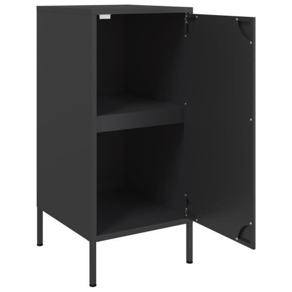 skænk 36x39x79 cm koldvalset stål sort
