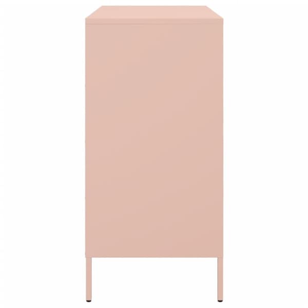 Skänk rosa 68x39x79 cm stål