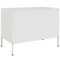 Miniatyrbild 9 av 10: Tv-bänk 2 st vit 68x39x50,5 cm stål