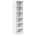 Miniatyrbillede 2 af 10: reol 45x41x185 cm konstrueret træ hvid