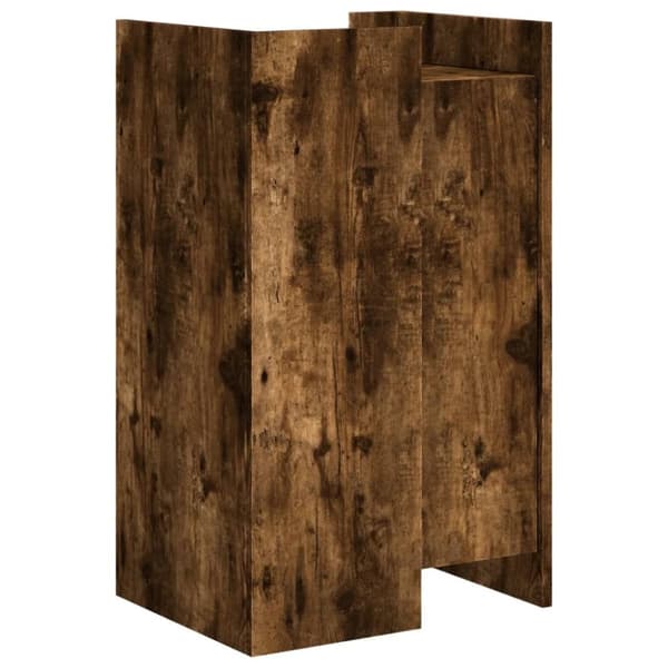 skænk 45x35x75 cm konstrueret træ røget egetræsfarve