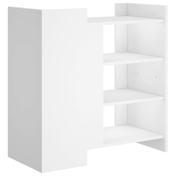 Skänk vit 73,5x35x75 cm konstruerat trä
