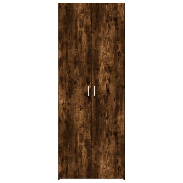 Högskåp rökfärgad ek 70x42,5x185 cm konstruerat trä