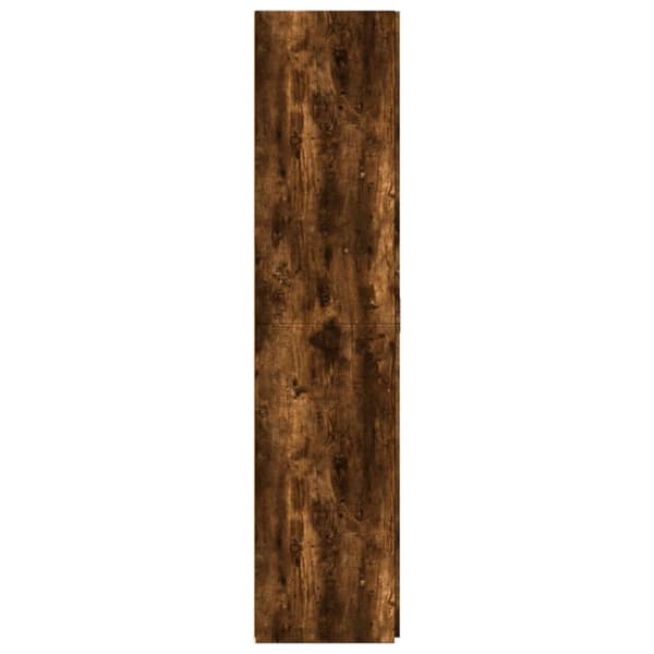Högskåp rökfärgad ek 70x42,5x185 cm konstruerat trä