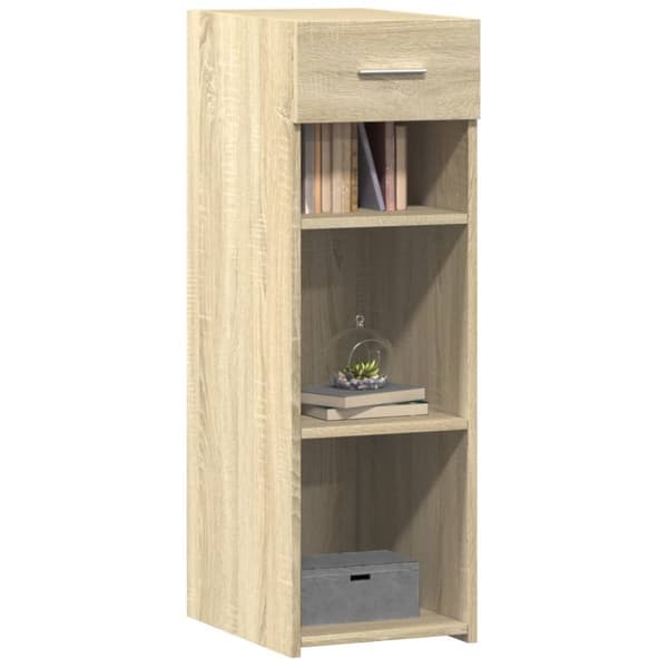 reol 30x42,5x93 cm konstrueret træ sonoma-eg