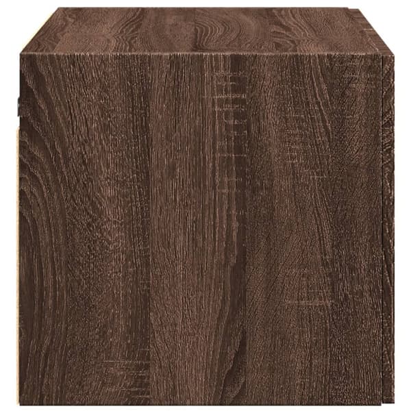 vægskab 70x42,5x49 cm konstrueret træ brun egetræsfarve