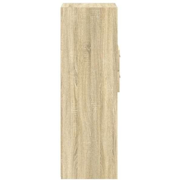 højskab 40x42,5x124 cm konstrueret træ sonoma-eg