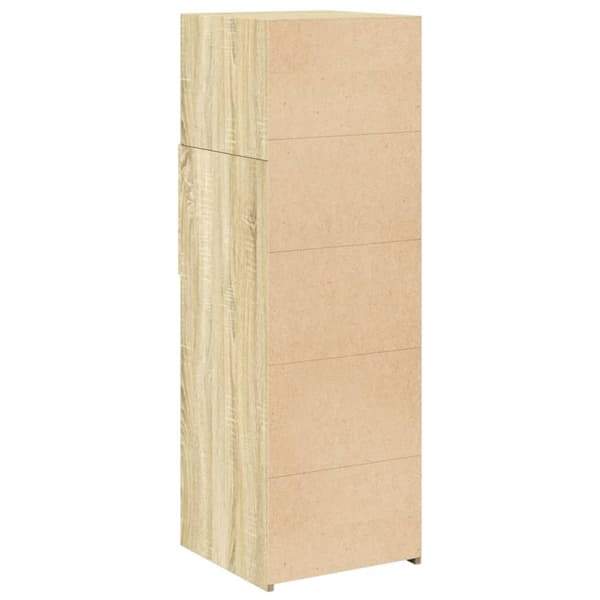 højskab 40x42,5x124 cm konstrueret træ sonoma-eg