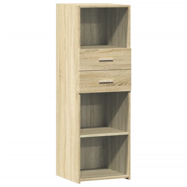 højskab 40x42,5x124 cm konstrueret træ sonoma-eg