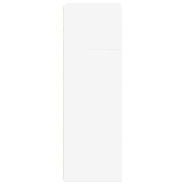 Högskåp vit 40x41x124 cm konstruerat trä