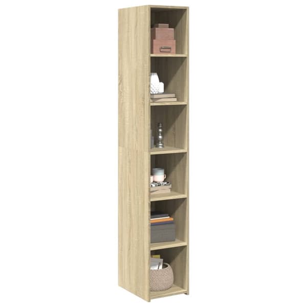 reol 30x41x185 cm konstrueret træ sonoma-eg