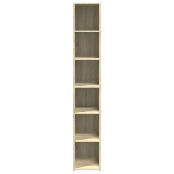 reol 30x41x185 cm konstrueret træ sonoma-eg