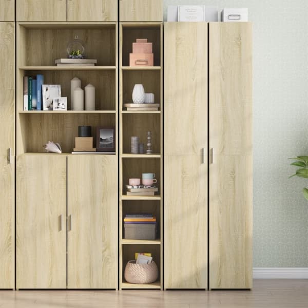 reol 30x41x185 cm konstrueret træ sonoma-eg
