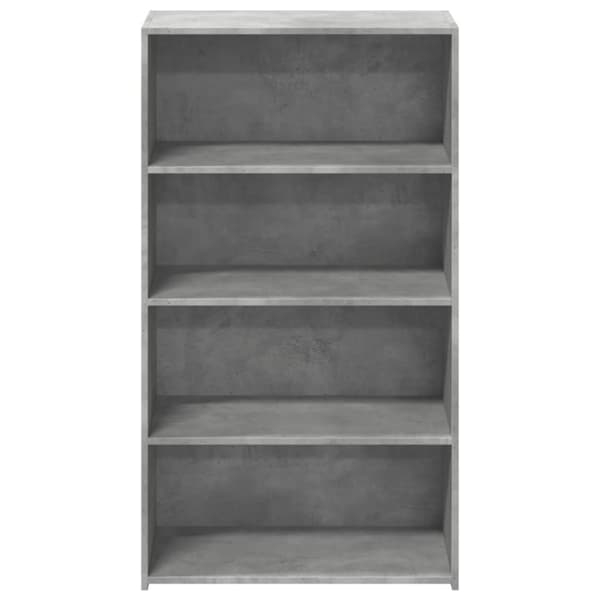 reol 70x41x124 cm konstrueret træ betongrå